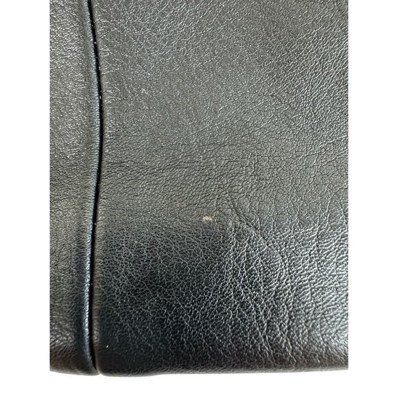 Antik Kraft Black Pebbled Faux Leather Double Strap Hand Bag - Picture 8 of 8